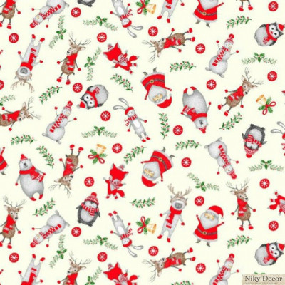 Fata de masa craciun THE CHRISTMAS ZOO 101 nikydecor.ro