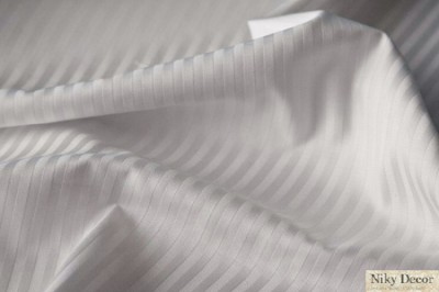 Lenjerii de pat albe damasc satinat de lux pentru hotel