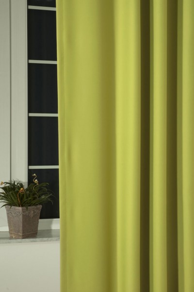 Material Draperie Dim Out Uni 13 verde 280 cm
